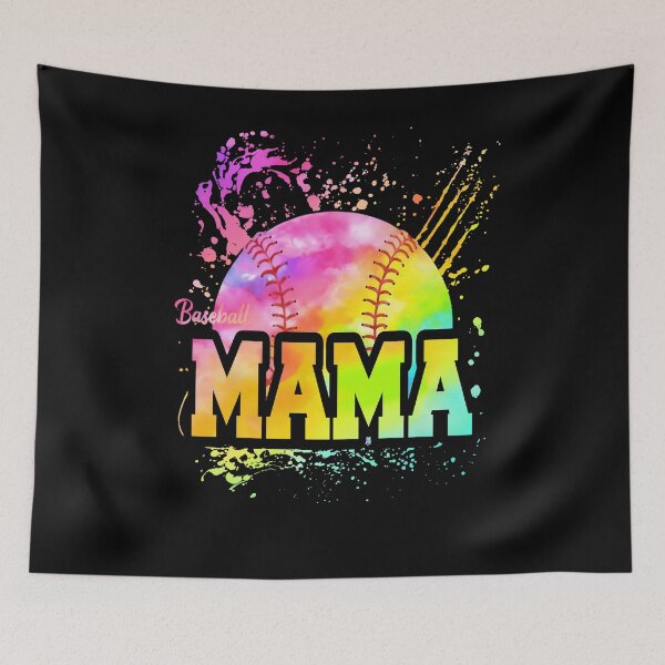 Item preview, Rainbow Splash Baseball Mama Shirt designed and sold by KIROSALS.