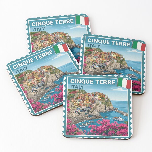 Item preview, Cinque Terre Coastal Area Italy Travel designed and sold by clarkfraser.