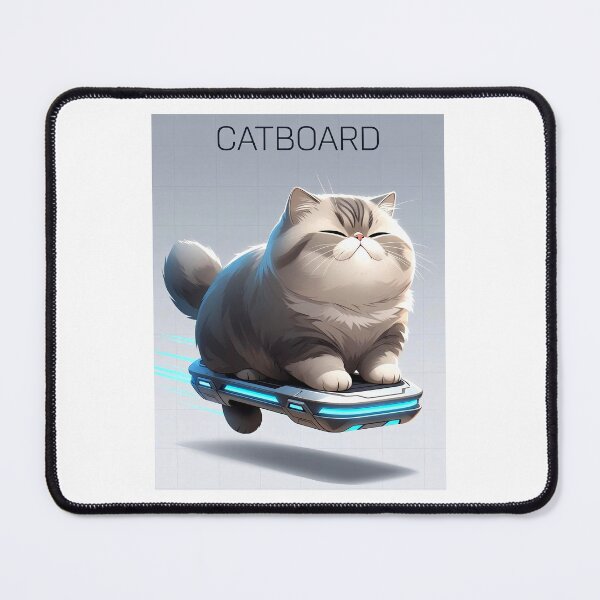 Item preview, Cute Futuristic Funny Cat On Catboard Sci-Fi Fun designed and sold by Taans-Creation.