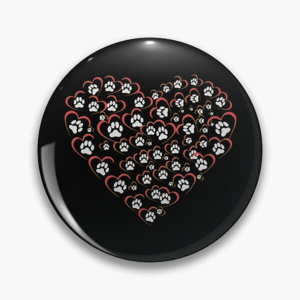 Item preview, Heart Made of Paw Prints Love Design designed and sold by Dmo3HarkoArt.