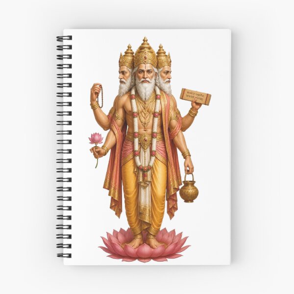 Item preview, Brahma Hindu God Creation Wisdom Cosmos Mythology Design designed and sold by The Dark Files.