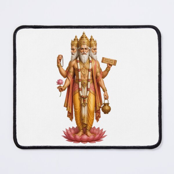 Item preview, Brahma Hindu God Creation Wisdom Cosmos Mythology Design designed and sold by The Dark Files.