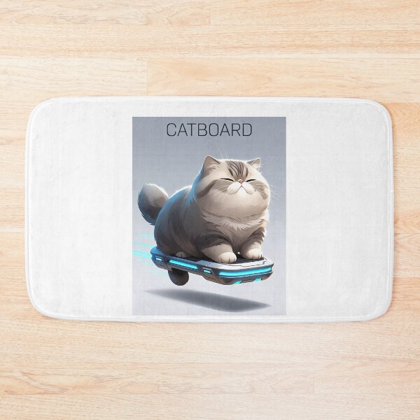 Item preview, Cute Futuristic Funny Cat On Catboard Sci-Fi Fun designed and sold by Taans-Creation.