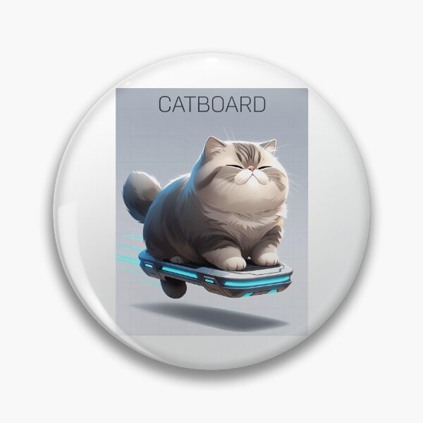 Item preview, Cute Futuristic Funny Cat On Catboard Sci-Fi Fun designed and sold by Taans-Creation.