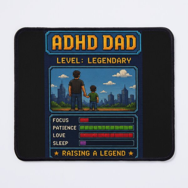 Item preview, ADHD Dad Level Legendary Raising a Legend Gamer Pixel Art Father's Day Gift designed and sold by CollectionsJEm.
