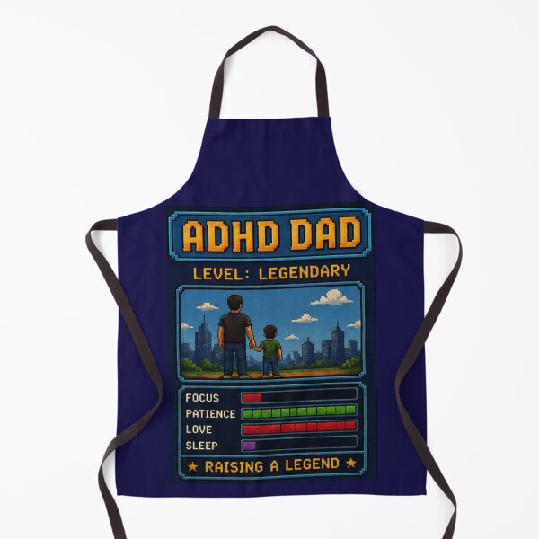 Item preview, ADHD Dad Level Legendary Raising a Legend Gamer Pixel Art Father's Day Gift designed and sold by CollectionsJEm.