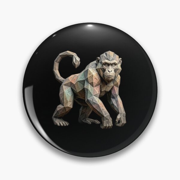 Item preview, Granite Gorilla in Motion – Polygonal Art Backpack for Fitness Enthusiasts designed and sold by bsbd-action.