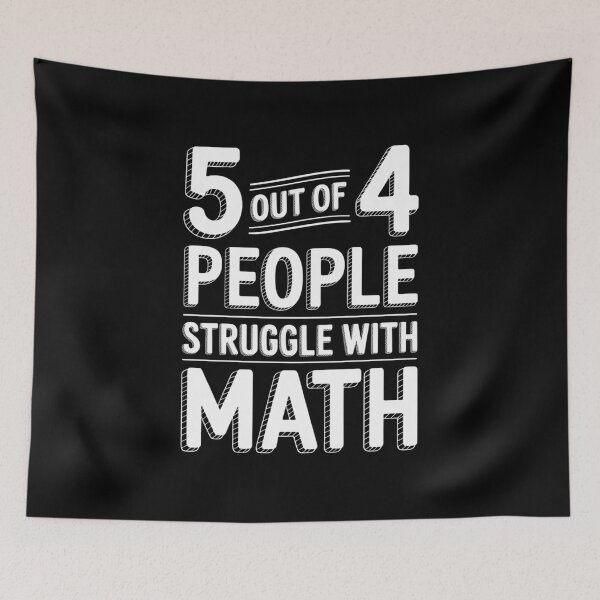 Item preview, 5 Out Of 4 People Struggle With Math Funny School Teacher designed and sold by fferomananul.