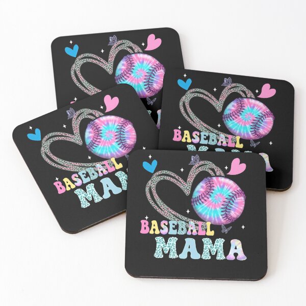 Artikelvorschau, Baseball Mama T-Shirt mit Leopardenmuster und Batikmuster entworfen und verkauft von KIROSALS.