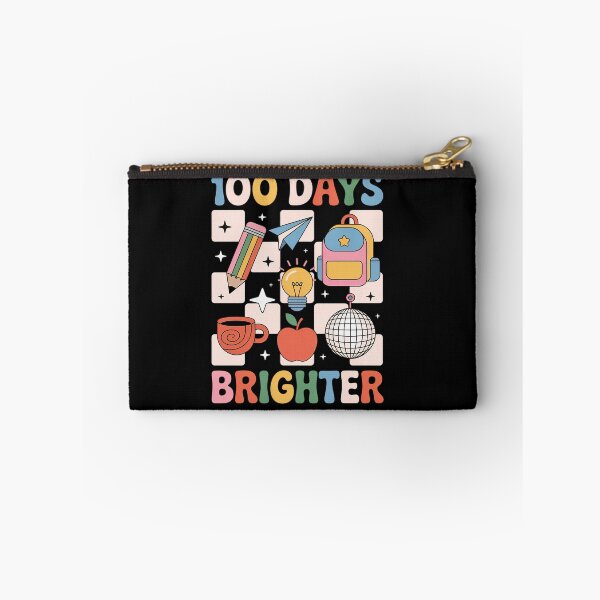 Item preview, 100 Days Brighter Checkered 100th Day of School Teacher Girl designed and sold by fferomananul.