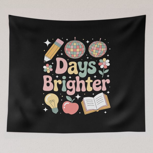 Item preview, 100 Days Brighter 100th Day Of School Teachers Girls Kids designed and sold by fferomananul.