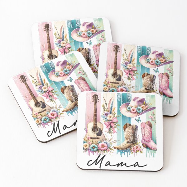 Item preview, Mama Western Cowgirl Floral Boots  designed and sold by zamiokaline.