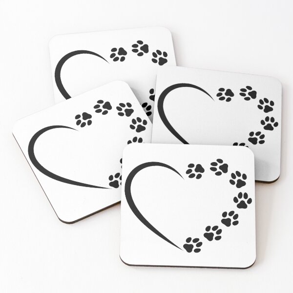 Item preview, Heart Paw Print Outline Graphic Love designed and sold by Dmo3HarkoArt.