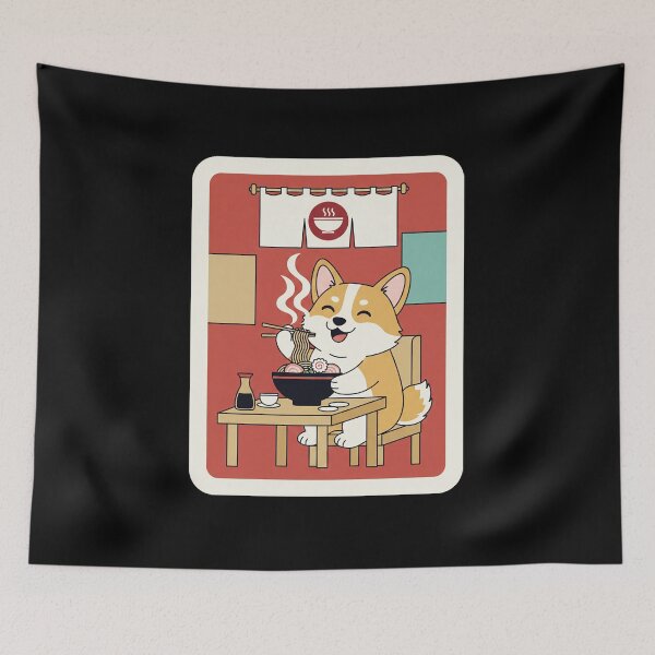 Item preview, Shiba Inu Ramen Night Japanese Cafe  designed and sold by JordynLadukeg65.