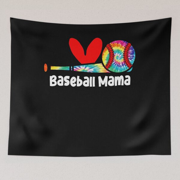 Item preview, Tie Dye Baseball Mama Heart Tee designed and sold by KIROSALS.