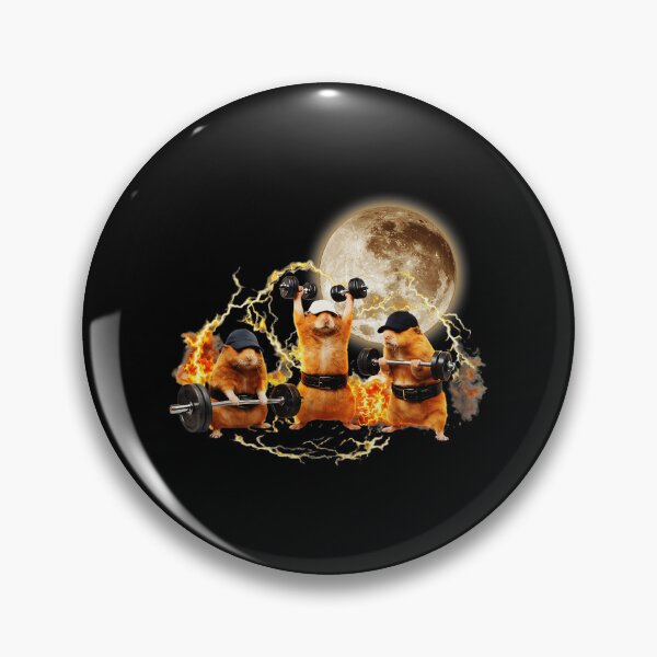 Item preview, Weightlifting Hamster Meme Gym Chaos designed and sold by eliramaison.