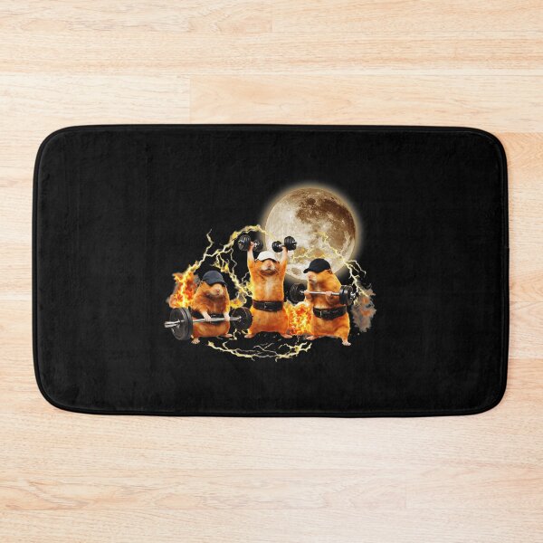 Item preview, Weightlifting Hamster Meme Gym Chaos designed and sold by eliramaison.