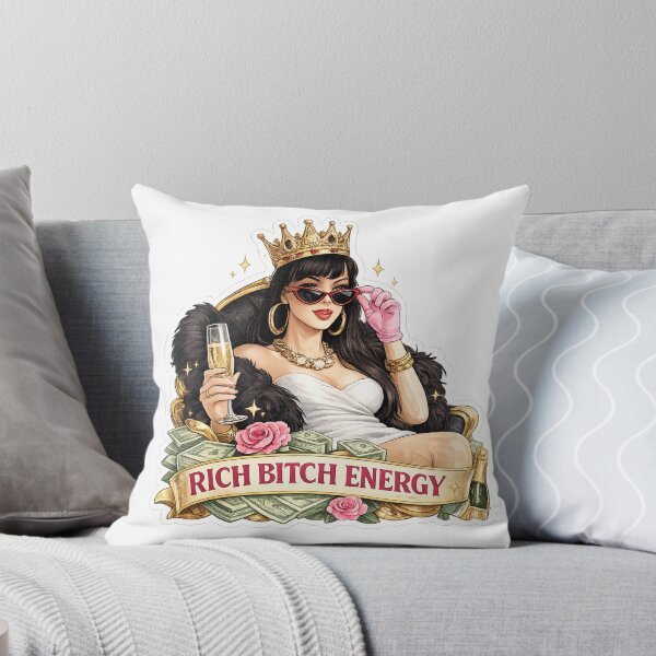 Item preview, Rich Bitch Energy Glam Boss Girl Aesthetic Sticker designed and sold by Artbysarmina.