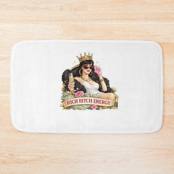 Item preview, Rich Bitch Energy Glam Boss Girl Aesthetic Sticker designed and sold by Artbysarmina.
