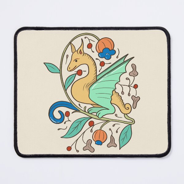 Item preview, Cute Medieval Dragon Colorful Drawing designed and sold by MariOyama.
