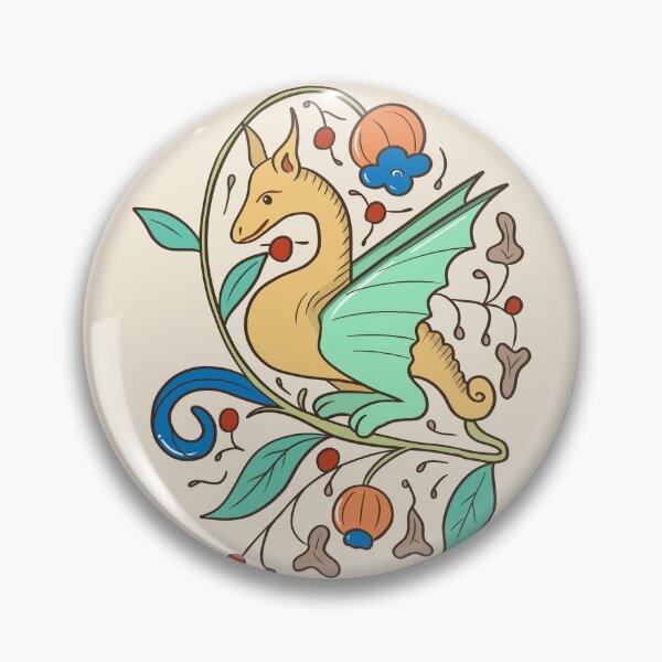 Item preview, Cute Medieval Dragon Colorful Drawing designed and sold by MariOyama.