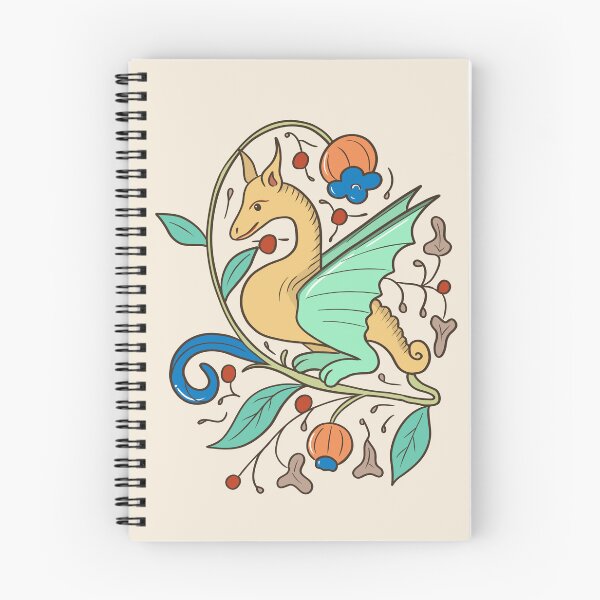 Item preview, Cute Medieval Dragon Colorful Drawing designed and sold by MariOyama.