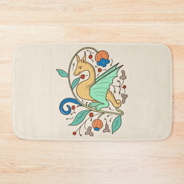 Item preview, Cute Medieval Dragon Colorful Drawing designed and sold by MariOyama.