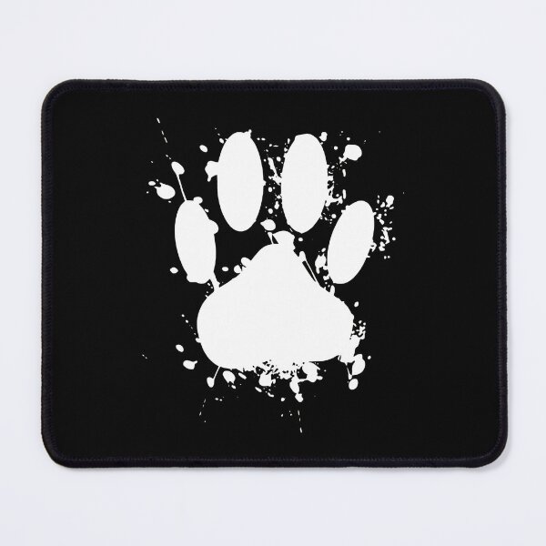 Item preview, White Paw Print Grunge Splatter T-Shirt designed and sold by Dmo3HarkoArt.