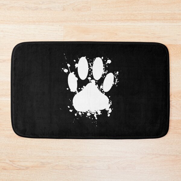 Item preview, White Paw Print Grunge Splatter T-Shirt designed and sold by Dmo3HarkoArt.