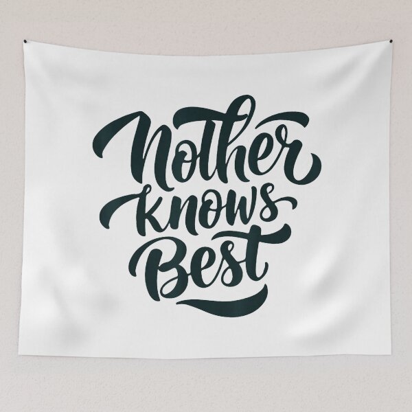 Item preview, Mother Knows Best Hand Lettered  designed and sold by zamiokaline.