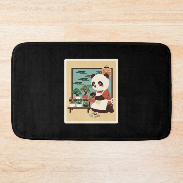 Item preview, Panda Bonsai Gardener Cozy Japanese Style designed and sold by JordynLadukeg65.