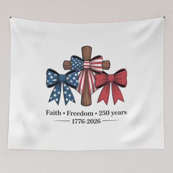 Item preview, 250 Years Faith and Freedom Christian USA 250th Anniversary designed and sold by fferomananul.