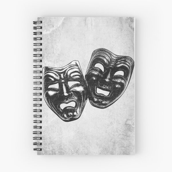 Item preview, Comedy Tragedy Masks Dark Theatre Gothic Art designed and sold by Ghoul Enterprises.