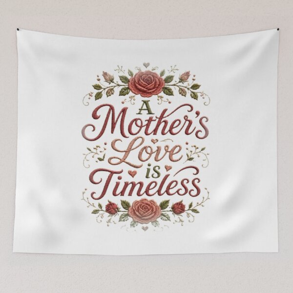 Item preview, A Mother’s Love Is Timeless - Embroidered Floral Mother’s Day Vintage Rose designed and sold by TerScott.