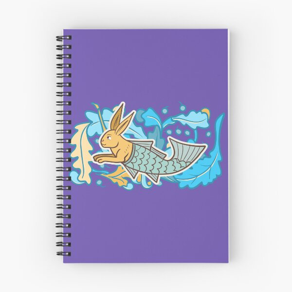 Item preview, Cute Medieval Fish Rabbit Colorful Drawing designed and sold by MariOyama.