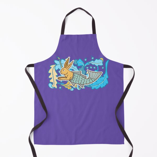 Item preview, Cute Medieval Fish Rabbit Colorful Drawing designed and sold by MariOyama.