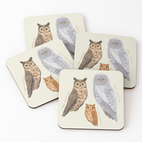 Item preview, Woodland Owl Trio designed and sold by huynhdeeptry.