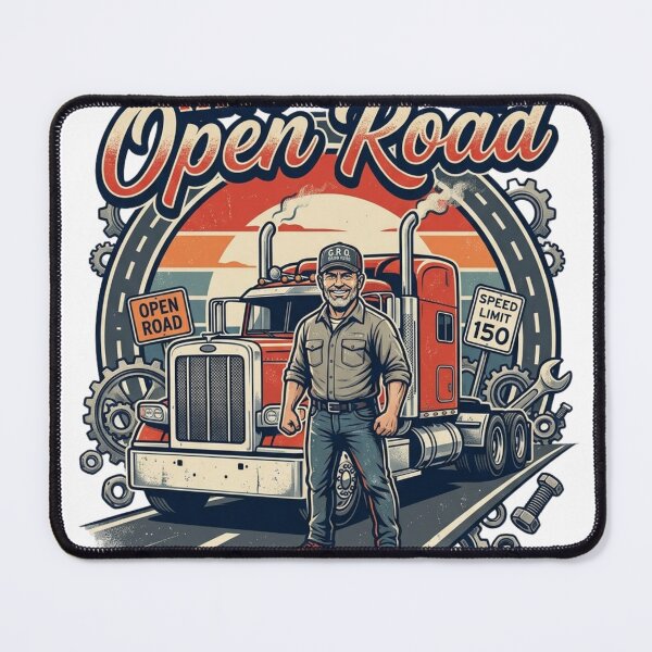 Item preview, King Of The Open Road Funny Truck Driver Father's Day Shirt designed and sold by smailait.