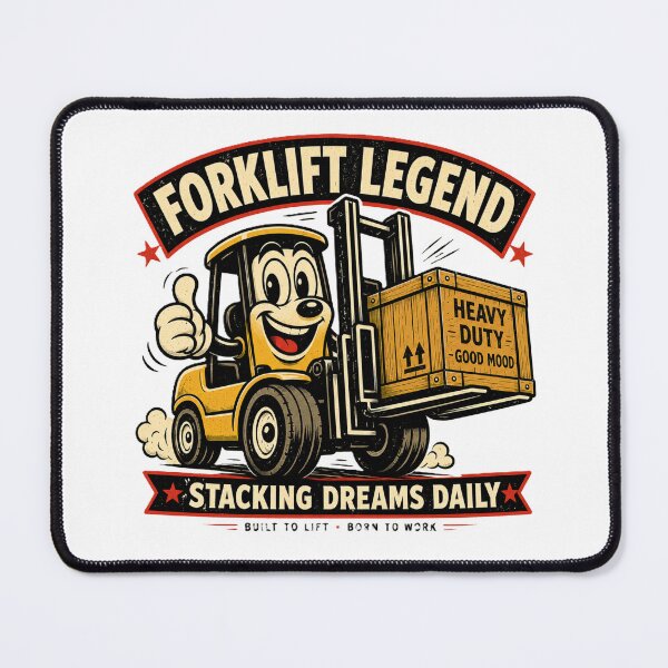 Item preview, Forklift Legend Stacking Dreams Daily Retro Operator designed and sold by RetroNibylander.