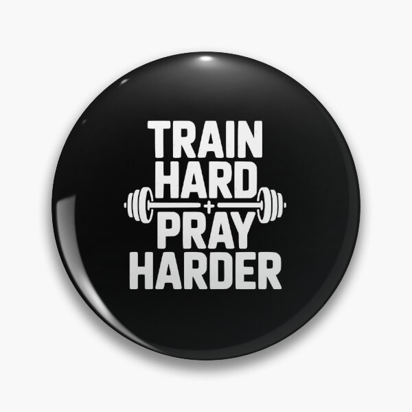 Item preview, Train Hard Pray Harder Fitness Motivation designed and sold by eliramaison.