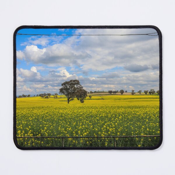 Item preview, Field of yellow canola beneath a cloudy blue sky designed and sold by Justin Mckinney.
