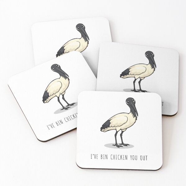 Item preview, I've bin chicken you out valentine – Funny Ibis love pun designed and sold by messy-nessie.