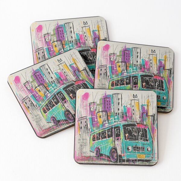 Item preview, Vintage Bus Graffiti City  designed and sold by Modaozushi216.