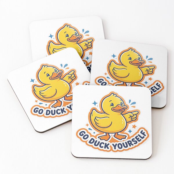 Item preview, Jeep Sticker Go Duck Yourself Cheeky Rubber Duck designed and sold by TopherK-Designs.