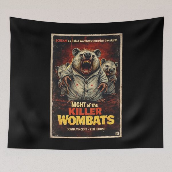 Item preview, Night of the Killer Wombats - Fake Movie designed and sold by pUNKnown.