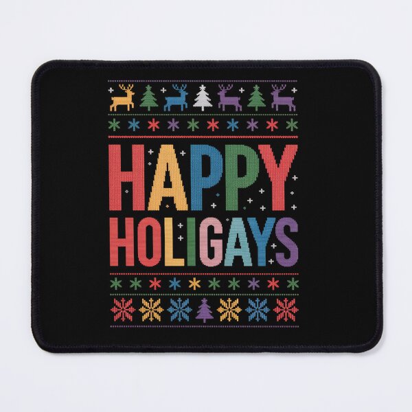Item preview, Gay Christmas Funny LGBT Happy Holigays Rainbow Party Gift designed and sold by fferomananul.
