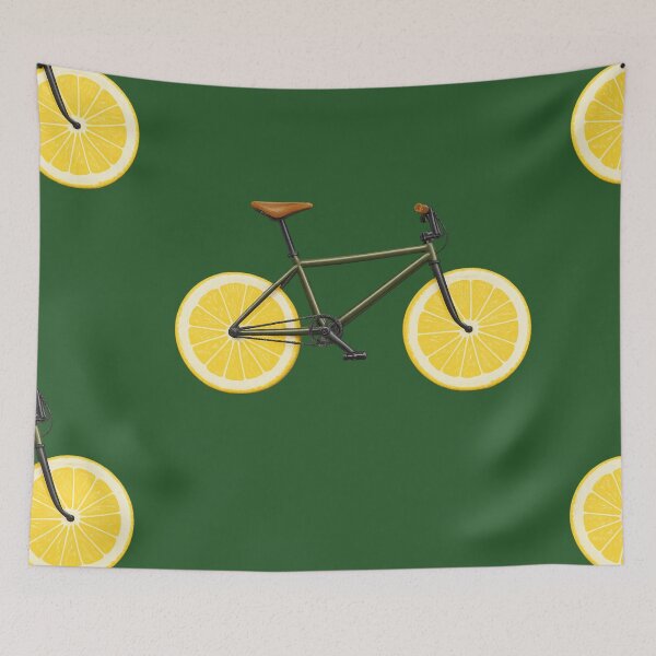 Item preview, Lemon Wheel Bicycle Graphic/ Funny Fruit  designed and sold by digitalbob60.