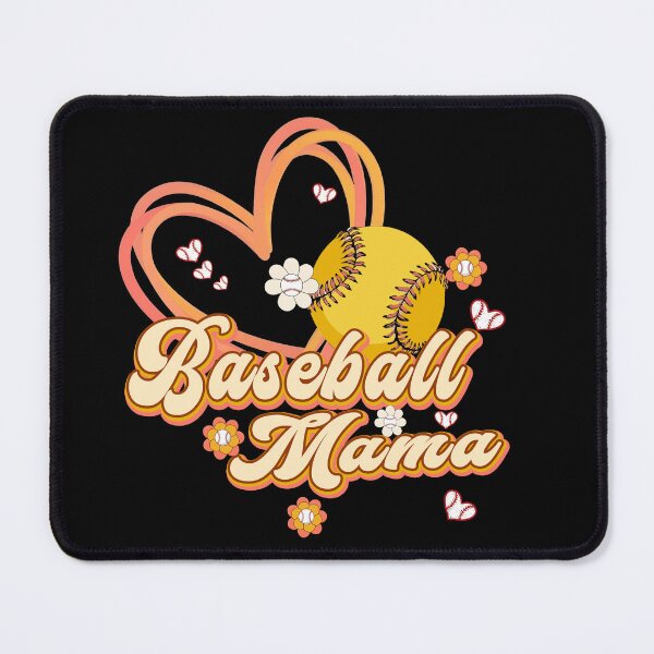 Item preview, Retro Baseball Softball Mama Heart Tee designed and sold by KIROSALS.