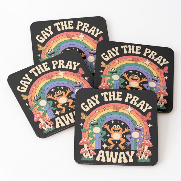 Item preview, Gay The Pray Away LGBTQ Rainbow Flag Funny Frogs Lover designed and sold by fferomananul.
