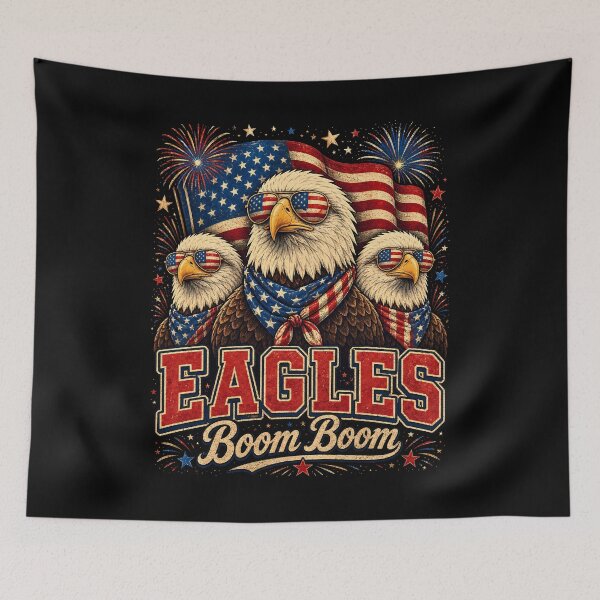 Item preview, Eagles Boom Boom Patriotic Bald Eagle 4th of July USA designed and sold by JerdbordinShop.